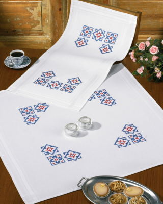 Kirjontasarja Kukkakranssi XXX 40 x 80 cm