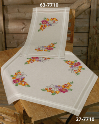 Kirjontasarja Syyskukkakimppu 40 x 80 cm