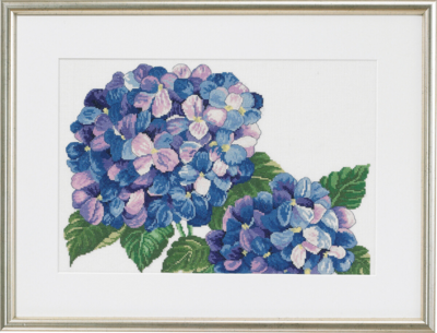 Kirjontapaketti Hortensia R5318 55 x 41 cm