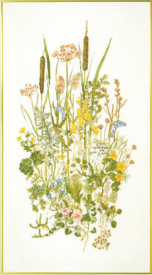 Kirjontasarja Vesikasvit II 60 x 110 cm