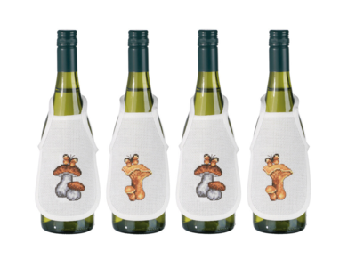 Kirjontapakkaus Sienet 0330B x 4 10 x 15 cm