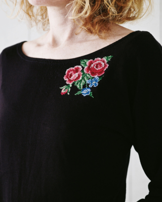 Kirjontapaketti Ruusut 10 x 10 cm