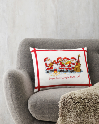 Kirjontasarja Tonttuorkesteri 45 x 35 cm