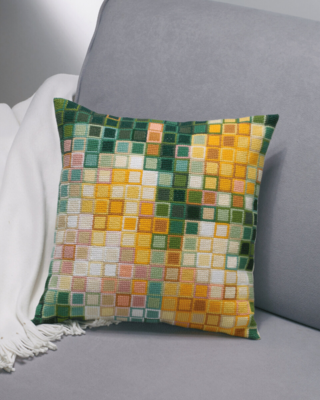 Kirjontapaketti Pikseliruusut 38 x 38 cm