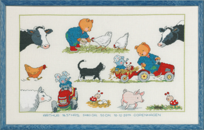 Kirjontapaketti Bobbi Maanviljelijä 44x27cm