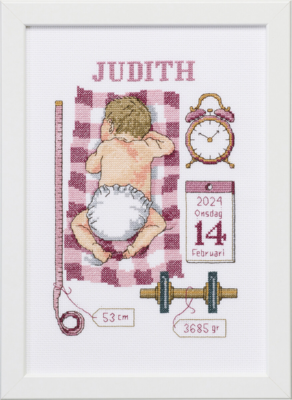 Kirjontasetti Kastepuku Judith 21 x 30 cm