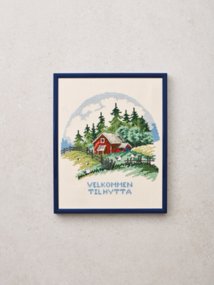 Kirjontapakkaus Mökki R5791 20 x 25 cm