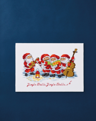 Kirjontapaketti Tonttuorkesteri 34 x 24 cm