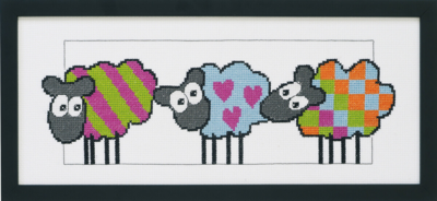 Kirjontapaketti Lampaat R5496 36 x 15 cm