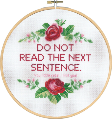 Kirjontasetti Do not read M 5810/22 20 Ø