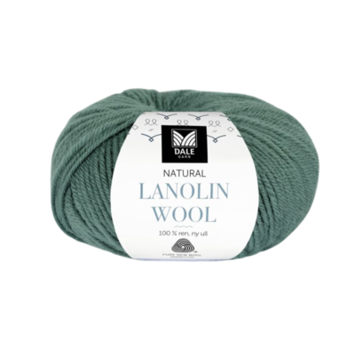 Dale Lanolin Wool 1430 Harmaanvihreä