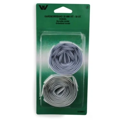Velcro Rondel 50 stk Hvid
