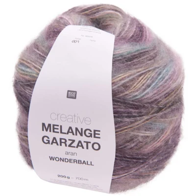 Rico Design Creative Melange Garzato 001 Lila-turkoosi