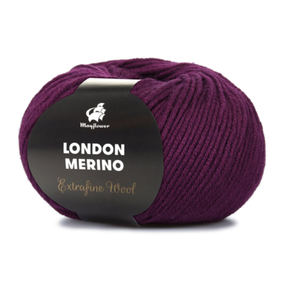 Mayflower London Merino 015 Burgundia