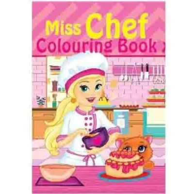 Värityskirja A4 Miss Chef, 16 sivua