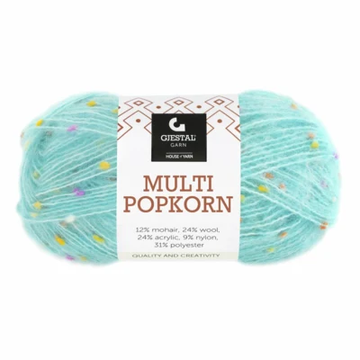 Gjestal Multi Popkorn 507 Vaalea turkoosi
