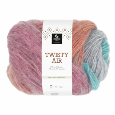 Gjestal Twisty Air 9107 Flamingo/turkoosi printti