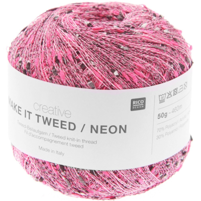 Rico Design Creative Make it tweed/Neon 002 Fuksia