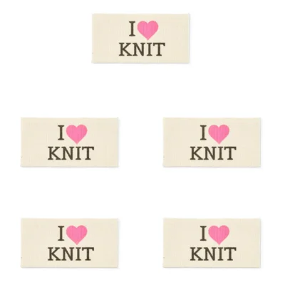 LindeHobby I Love Knit -tunniste (4 cm x 2 cm)