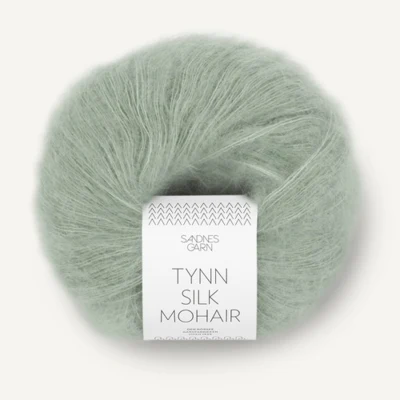 Sandnes Tynn Silk Mohair 8521 Pölyinen vaaleanvihreä