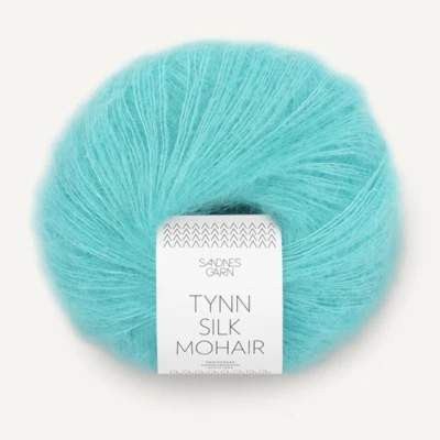 Sandnes Tynn Silk Mohair 7213 Sininen turkoosi