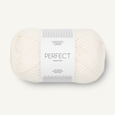 Sandnes Perfect 1002 Valkoinen