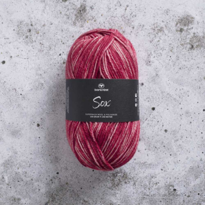 Svarta Fåret Sox 150 g 017 Pilkullinen punainen