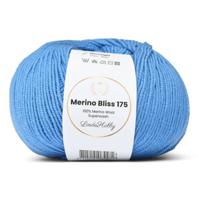 LindeHobby Merino Bliss 175 23 Taivaansininen