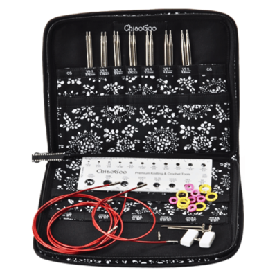 ChiaoGoo Vaihdettava Pyöröpuikkosetti Twist Red Lace, Small, 10 cm