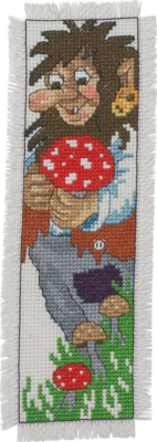 Kirjontasarja Peikkoisä kirjanmerkki 7 x 22 cm