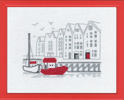 Kirjontapaketti Bergen R5651/30 18 x 14 cm