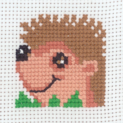 Kirjontapakkaus Siili 8 x 8 cm