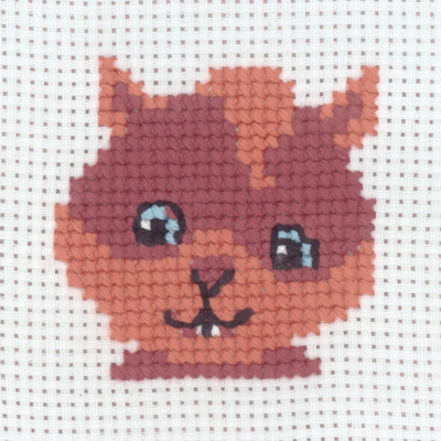 Kirjontapakkaus Orava 8 x 8 cm