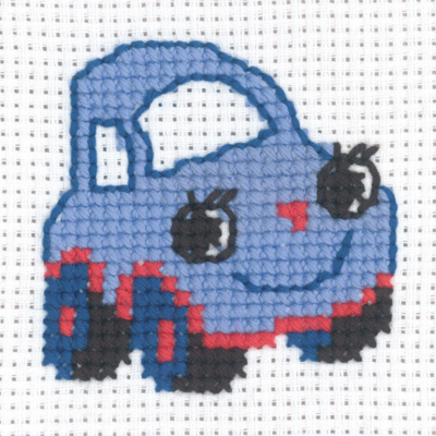 Kirjontapaketti Auto 8 x 8 cm