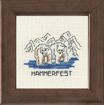 Kirjontapaketti Hammerfest 10 x 10 cm R5370