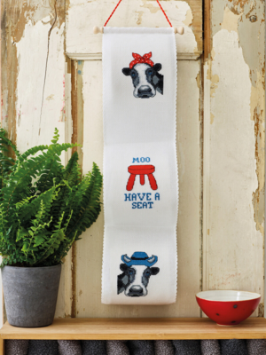 Kirjontapaketti Moo, have a seat B5129/12 12 x 60 cm