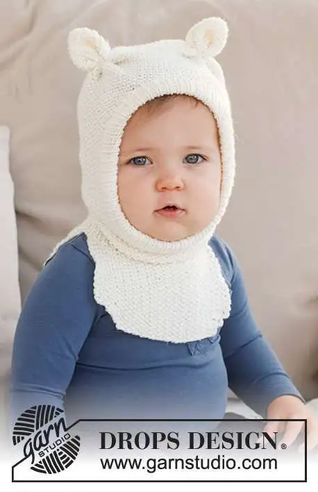 42-21 Sweet Teddy Balaclava by DROPS Design - Osta edullisesti täältä