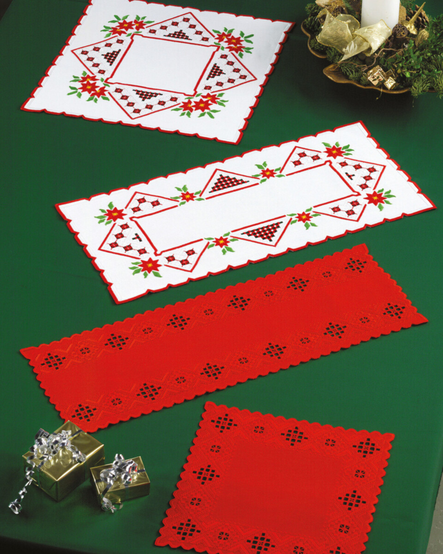 Hardanger-kirjontapaketti, punainen