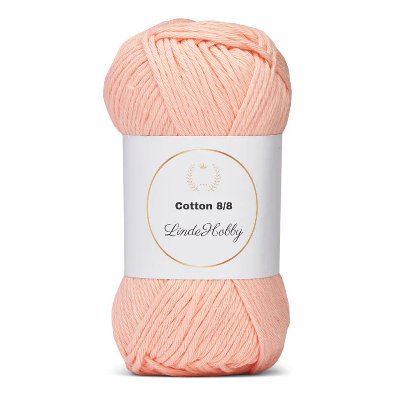 LindeHobby Cotton 8/8 - Soft Pastel Dream, 10 kerää 091 Salmone