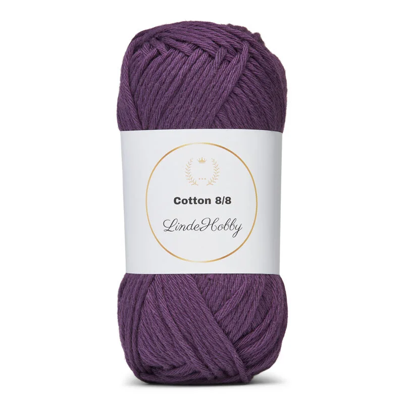 LindeHobby Cotton 8/8 – Autumn Glow, 10 kerää 079 Viola