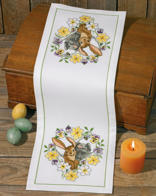 Kirjontapaketti Uudet ystävät 24 x 68 cm