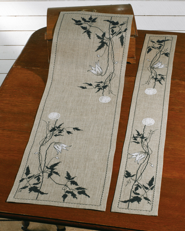 Kirjontasarja Siluetti Klematis 17 x 132 cm