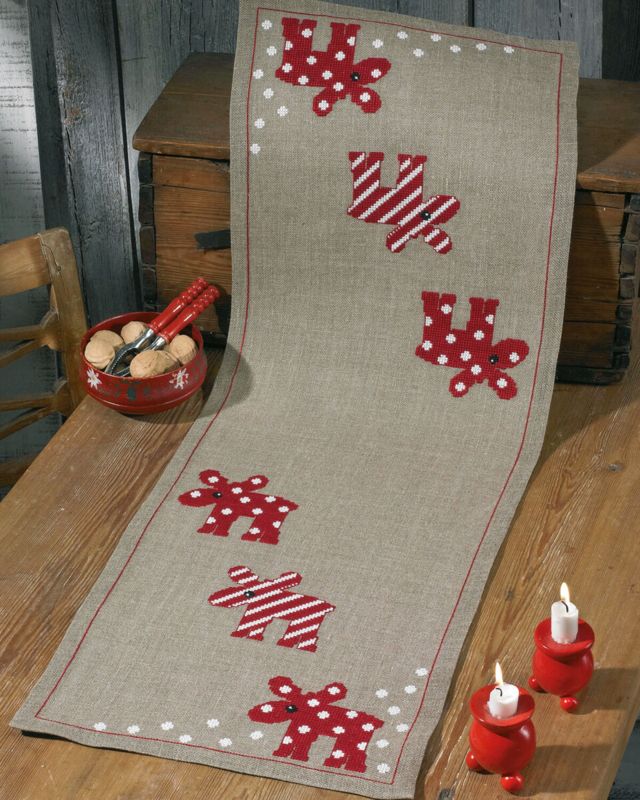 Kirjontapaketti Hirvi 36 x 99 cm