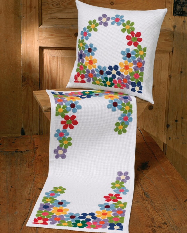 Kirjontasarja Ranskalaiset Anemone 35 x 84 cm