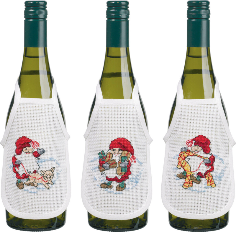 Kirjontapaketti Tonttukokoelma 3 kpl