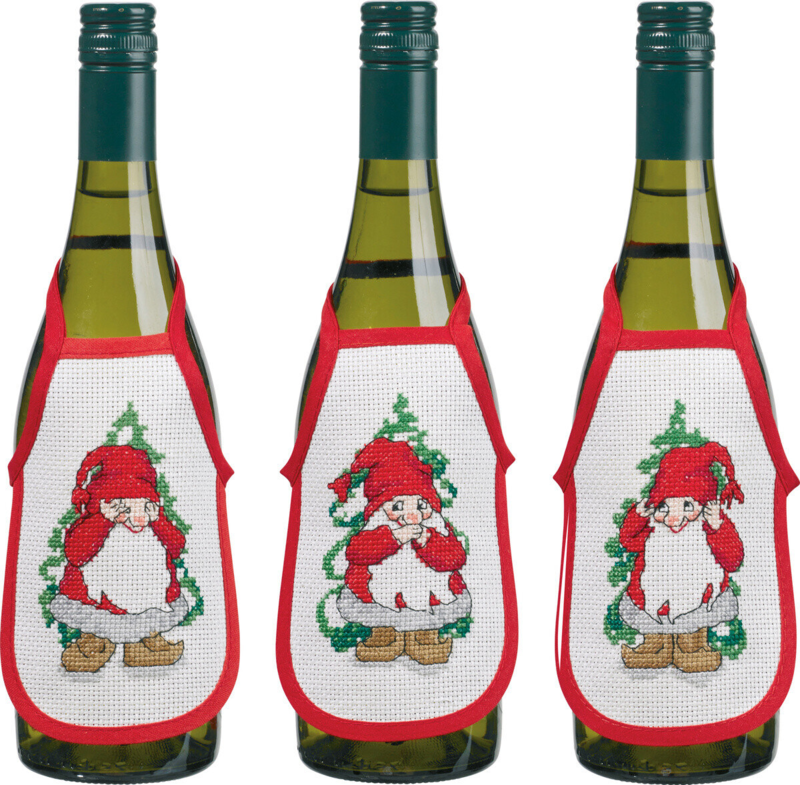 Kirjontasarja Kolme tonttua 3 psk 10 x 15 cm