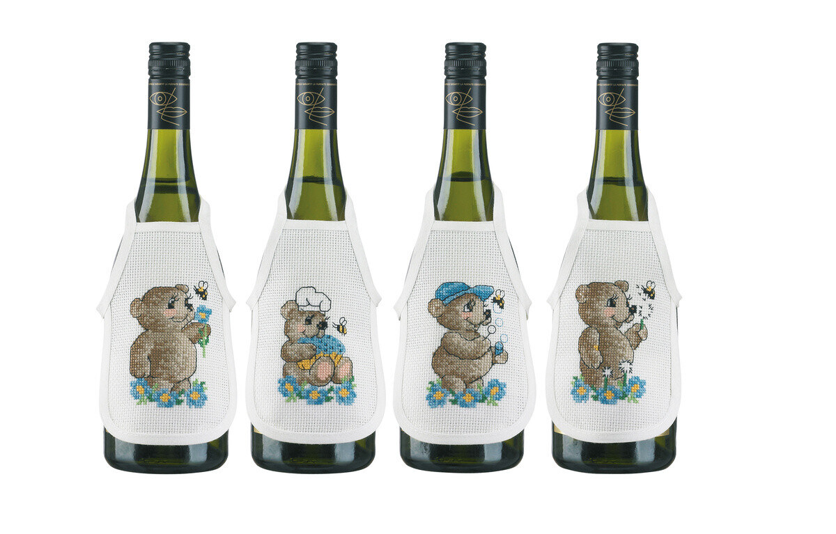 Kirjontasarja Poikien Nallet 10 x 15 cm