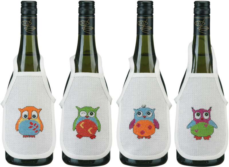 Kirjontapaketti Pöllöt 10 x 15 cm