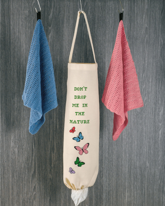 Kirjontasarja Pussi pusseille lintuja 19 x 50 cm