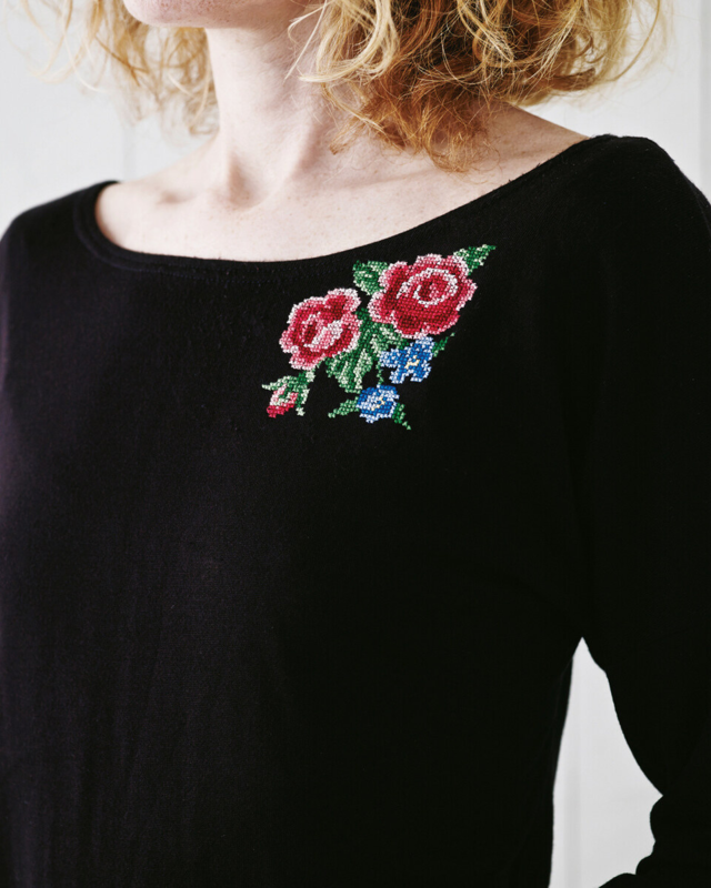 Kirjontapaketti Ruusut 10 x 10 cm